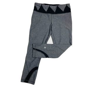 Lululemon Athletica Gray and Black Leggings
